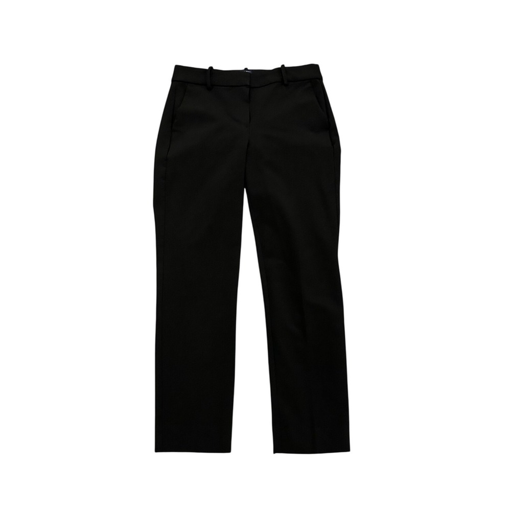 J. Crew Ruby Crop Pant Black Tailored Ankle Slacks Womens Size 4 Sretch